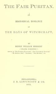 Cover of: The fair puritan by Henry William Herbert