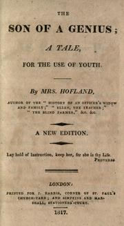 Cover of: The son of a genius by Barbara Wreaks Hoole Hofland