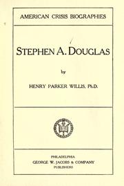 Cover of: Stephen A. Douglas by Henry Parker Willis