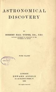 Astronomical discovery by H. H. Turner