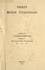 Cover of: Thirty minor Upanishads by 