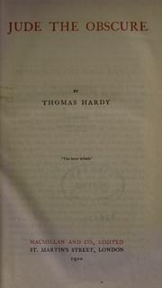 Cover of: The works of Thomas Hardy in prose and verse, with prefaces and notes