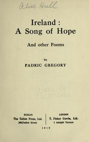 Cover of: Ireland: a song of hope and other poems