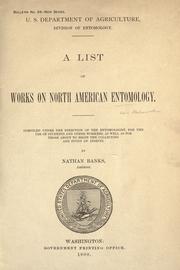 Cover of: A list of works on North American entomology. by Nathan Banks
