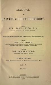Cover of: Manual of universal church history