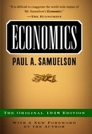 Cover of: Economics by Paul Anthony Samuelson