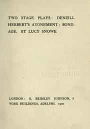 Cover of: Two stage plays