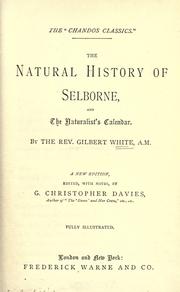 Cover of: The natural history of Selborne by Gilbert White