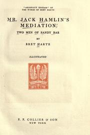 Cover of: Mr. Jack Hamlin's mediation by Bret Harte