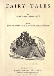 Cover of: F airy tales by Edouard Laboulaye