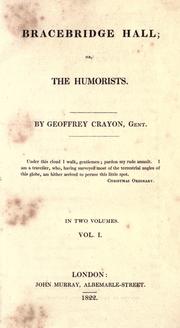 Cover of: Bracebridge hall; or, The humorists. by Washington Irving