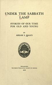 Cover of: Under the Sabbath lamp: stories of our time for old and young