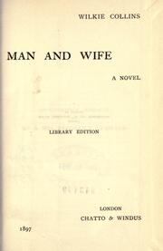 Cover of: Man and wife, a novel. by Wilkie Collins