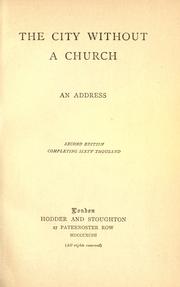 Cover of: The city without a church by Henry Drummond