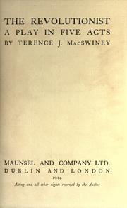 Cover of: The revolutionist by Terence J. MacSwiney
