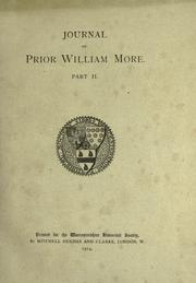 Journal of Prior William More by William More