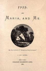 Cover of: Fred, and Maria, and me. by E. Prentiss