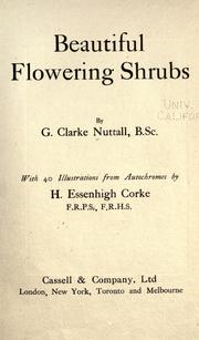 Cover of: Beautiful flowering shrubs