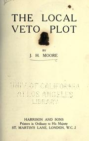 Cover of: The local veto plot