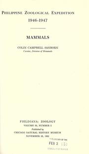 Cover of: Mammals.