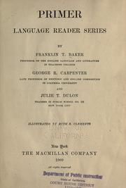 Cover of: Primer by Franklin T. Baker