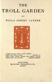 Cover of: The troll garden. by Willa Cather