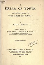 Cover of: dream of youth: an Etonian's reply to "The loom of youth"