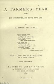 Cover of: A farmer's year by H. Rider Haggard