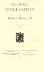 George Washington by Worthington Chauncey Ford