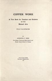 Cover of: Copper work by Augustus F. Rose