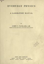 Front cover of Everyday physics by John Calvin Packard