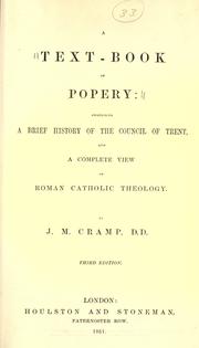 Cover of: A text-book of popery by J. M. Cramp