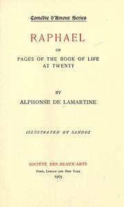 Cover of: Raphael by Alphonse de Lamartine