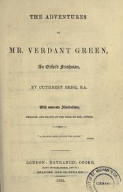 Cover of: The adventures of Mr. Verdant Green, an Oxford freshman by Cuthbert Bede