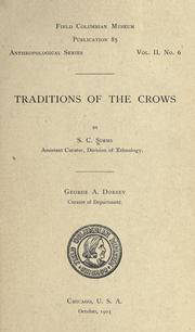 Cover of: Traditions of the Crows by Stephen C. Simms