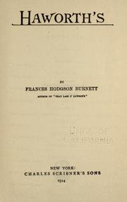 Cover of: Haworth's by Frances Hodgson Burnett