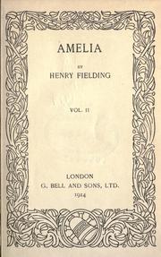 Cover of: Amelia. by Henry Fielding