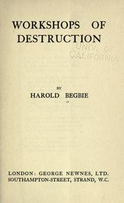 Cover of: Workshops of destruction