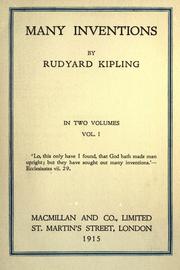 Cover of: Many inventions. by Rudyard Kipling