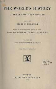 Cover of: The world's history by Hans F. Helmolt