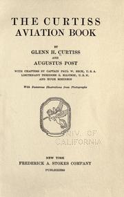 The Curtiss aviation book by Glenn Hammond Curtiss