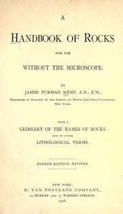 Cover of: A handbook of rocks, for use without the microscope.