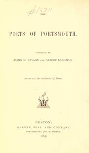 Cover of: The poets of Portsmouth.