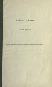 Cover of: Modern Poland