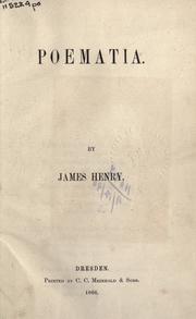 Cover of: Poematia.