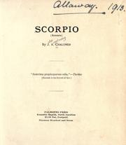 Cover of: Scorpio (Sonnets)