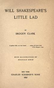 Will Shakespeare's little lad by Imogen Clark