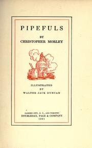 Cover of: Pipefuls by Christopher Morley