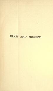 Cover of: Islam and missions