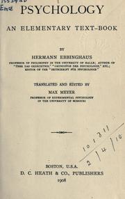 Cover of: Psychology by Hermann Ebbinghaus